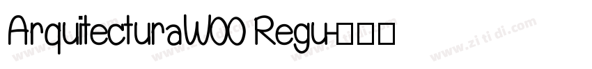 ArquitecturaW00 Regu字体转换